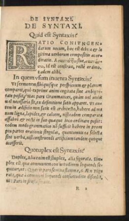 Quid est Syntaxis?