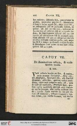 Caput VII.: De illuminatione telluris, & variis ejusdem incolis