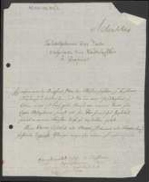 Brief von Joseph August Schultes an Johann Jacob Kohlhaas