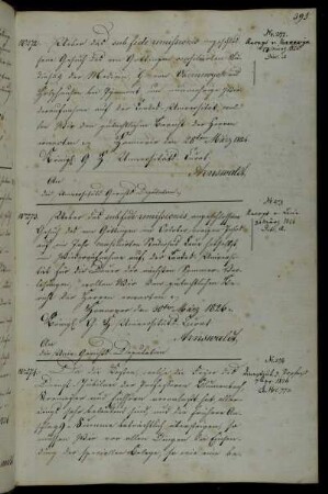 Kosten der Jubiläumsfeier für die Professoren Blumenbach, Stromeyer und Eichhorn.