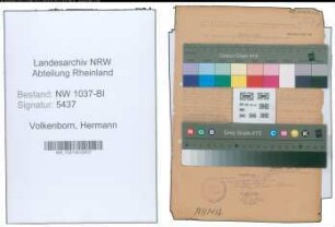Entnazifizierung Hermann Volkenborn , geb. 29.08.1903 (Vermessungstechniker)