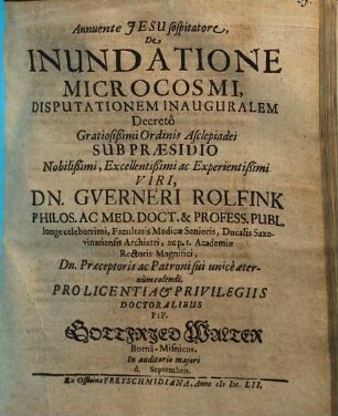 De Inundatione Microcosmi