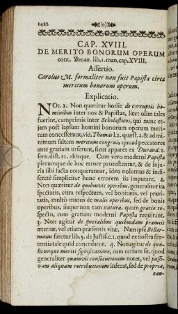 Cap. XVIII. De Merito Bonorum Operum.