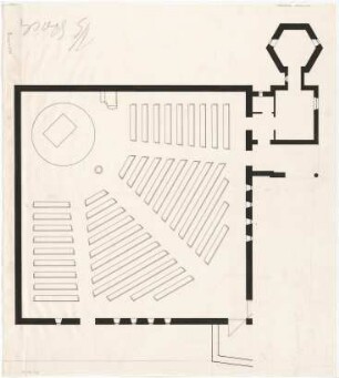 Gulbransson, Olaf Andreas; Würzburg - Zellerau; Erlöserkirche - Grundriss