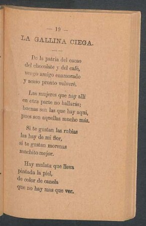 La gallina ciega.
