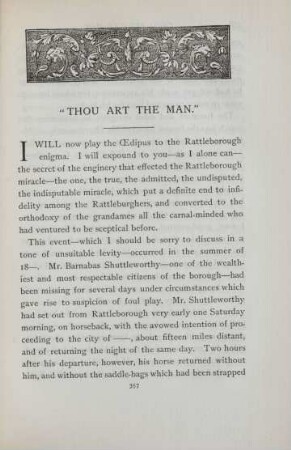 "Thou art the man."