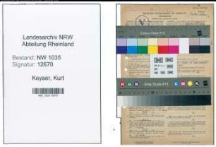 Entnazifizierung Kurt Keyser , geb. 23.02.1911 (Bergrat)