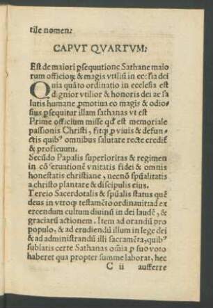 Caput Quartum.