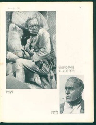 Uniformes europeos - Conradt Veidt, Charles Boyer