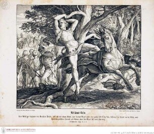 Die Bibel in Bildern : 240 Darstellungen, erfunden und auf Holz gezeichnet von Julius Schnorr von Carolsfeld Leipzig : Wigand, 1860. - X, 38 S., 240 Bl. : überw. Ill. lt KayserAbsaloms Ende - Die Bibel in Bildern