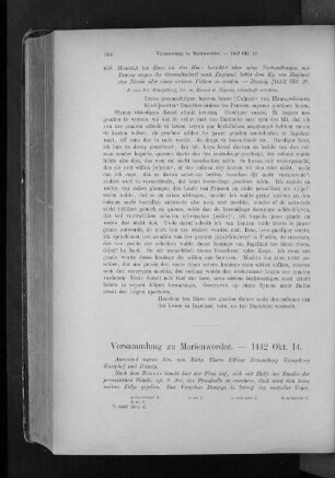 Versammlung zu Marienwerder. - 1442 Okt. 14.