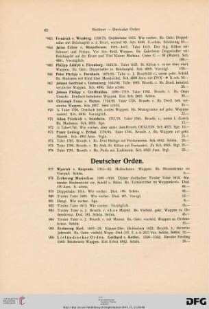Deutscher Orden (Nr. 977-986)