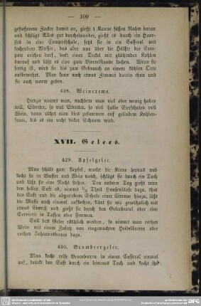 XVII. Gelees
