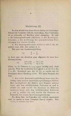 Zur Formation quadratischer Gleichungen