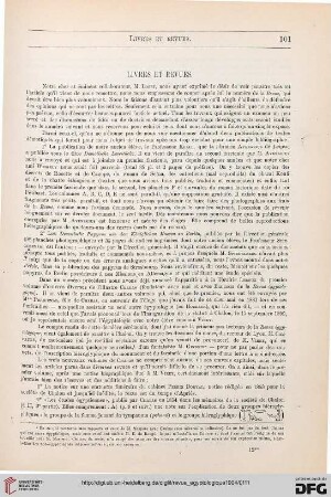Livres et revues