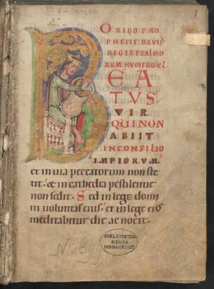 Psalterium cum picturis - Psalter aus Windberg - BSB Clm 23093