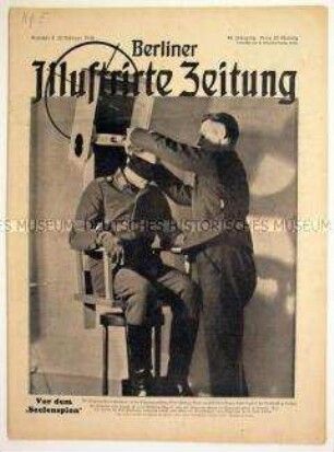 Wochenzeitschrift "Berliner Illustrirte Zeitung" u.a. mit einem Bildbericht über die Ausbildung von Piloten der deutschen Luftwaffe