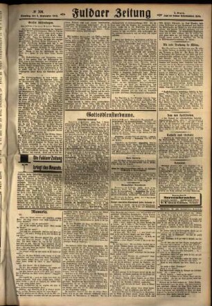 Zweite Ausgabe vom Samstag, den 08. September 1928.