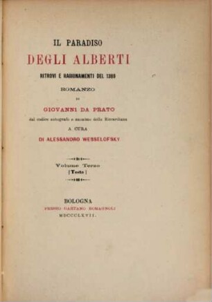 Scelta di curiosità letterarie inedite o rare dal secolo XIII al XIX : in appendice alla Collezione di opere inedite o rare, 88