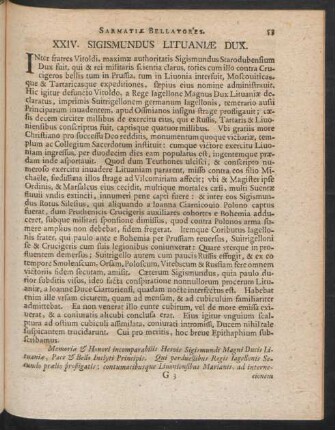XXIV. Sigismundus Litvaniae Dux