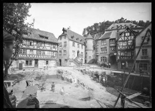 Baustelle Rathausgasse für Bau LZB Gebäude