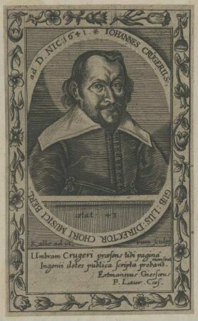 Bildnis des Iohannes Crügerus