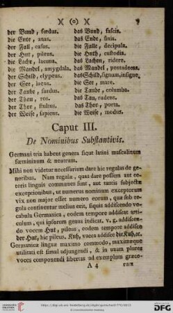 Caput III: De Nominibus Sustantivis