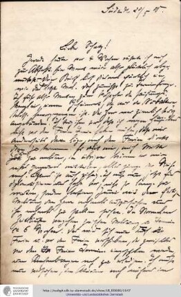 Brief vom 20.05.1908