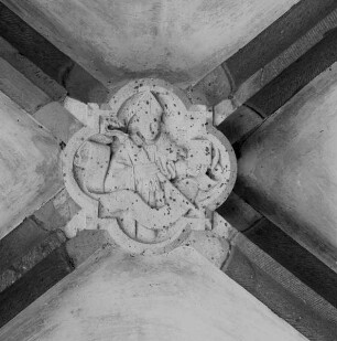Schlußstein mit heiligem Augustinus