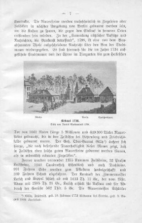 Wache. Accise. Sprützenhaus. Erbaut 1738. Stich von Daniel Chodowiecki 1764