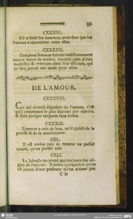 De L'Amour