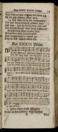 Der XXXVI. Psalm. - Der LXX. Psalm.