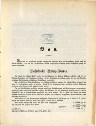 Geschäfts-Bericht für die ... General-Versammlung der Actionäre über den Bau und Betrieb der Bahn im Jahre .... [4.] 1857 (1858)