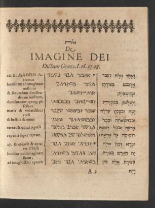 De Imagine Dei.