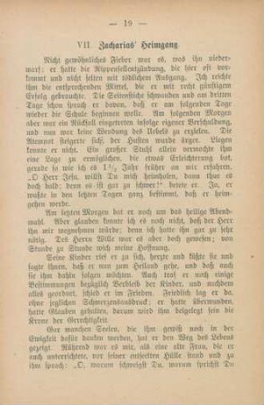 VII. Zacharias' Heimgang