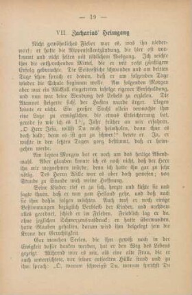VII. Zacharias' Heimgang