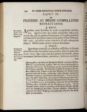 Caput IV. De Processu Ac Mediis Compellendi Refractarios.