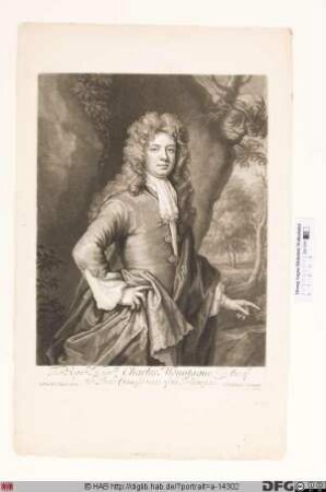 Bildnis Charles Montagu, 1714 1. Earl of Halifax