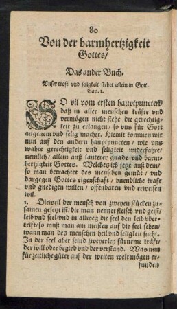 Von der barmhertzigkeit Gottes/ Das ander Buch.