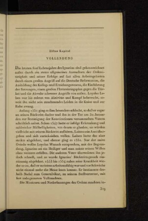 Elftes Kapitel Vollendung