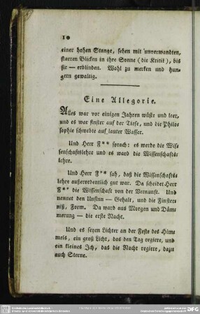 Eine Allegorie
