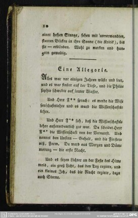 Eine Allegorie