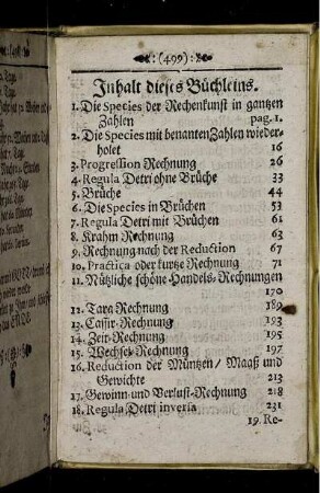 Inhalt dieses Büchleins.
