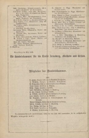 Mitglieder der Handelskammer.