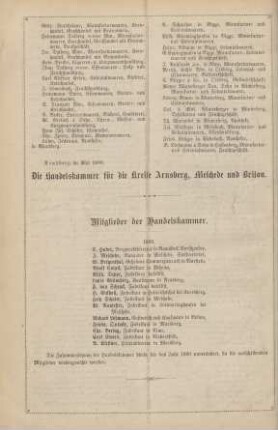 Mitglieder der Handelskammer.