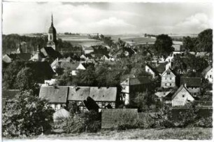 Roßwein. Blick von der Wunderburg auf Roßwein