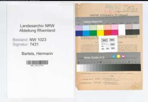 Entnazifizierung Hermann Bartels , geb. 14.04.1900 (Baurat)