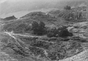 Felsige Landschaft : Blick auf eine felsige Hochebene im Gebirge