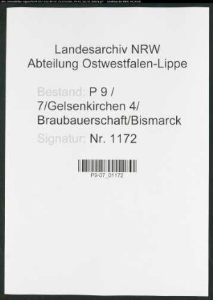 Sterberegister Standesamt Gelsenkirchen 4 Braubauerschaft Bismarck