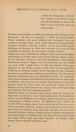 Dresden und Leipzig (1813-1814)